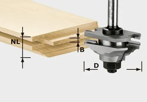 Festool HW S8 D46 x D12-FD - Fréza na profil pera