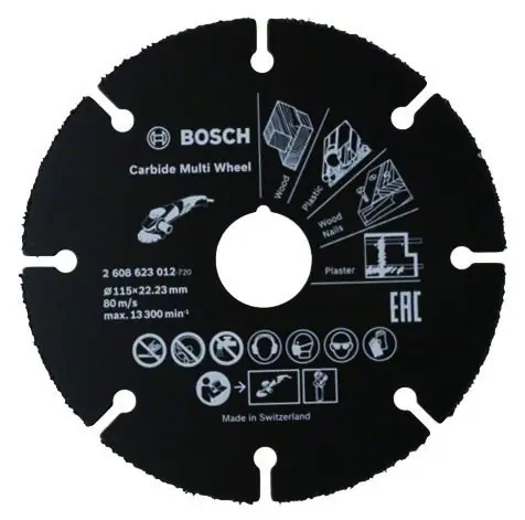 BOSCH Řezný kotouč Carbide Multi Wheel, 115 mm
