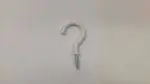 Hák s vrut+límec 50x4,5mm plast bílý