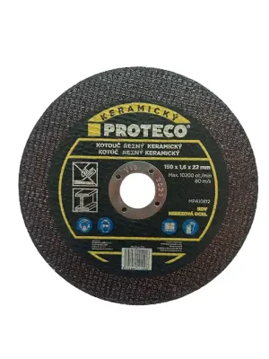 kotouč řezný keramický 125 x 1,2 x 22 mm na kov a na nerezovou ocel
