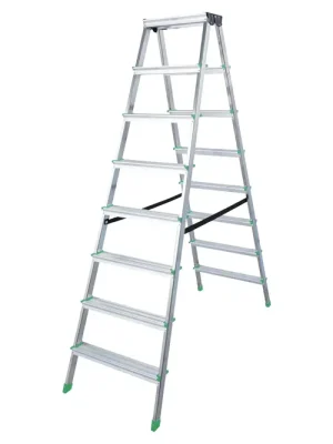 schůdky Al 8-stupňové oboustranné 170 cm PROTECO, nosnost 150kg