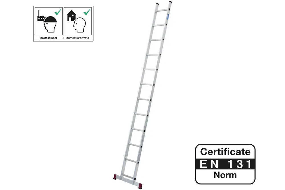 žebřík opěrný hliníkový 12 příček 335cm se stabilizátorem