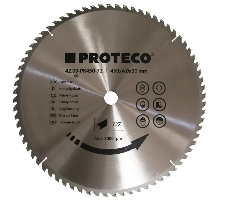 kotouč pilový SK 450 x 3,6 x 30 72z