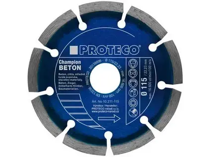 kotouč dia 150 mm segment BETON CHAMPION beton, cihla, stav.mat.