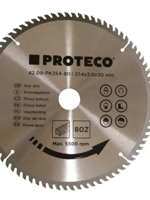 kotouč pilový SK 254 x 3.0 x 30 80z + redukce 30/20 mm