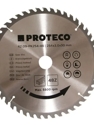 kotouč pilový SK 254 x 3.0 x 30 48z + redukce 30/20 mm
