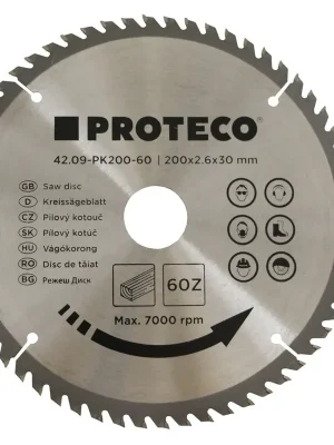 kotouč pilový SK 200 x 2.6 x 30 60z + redukce 30/20 mm