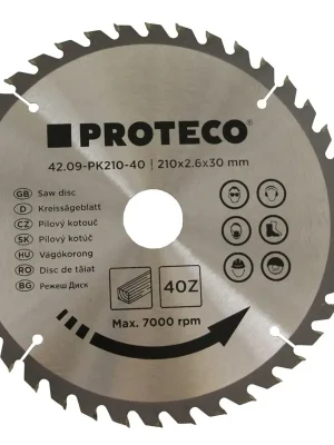 kotouč pilový SK 210 x 2.6 x 30 40z + redukce 30/20 mm