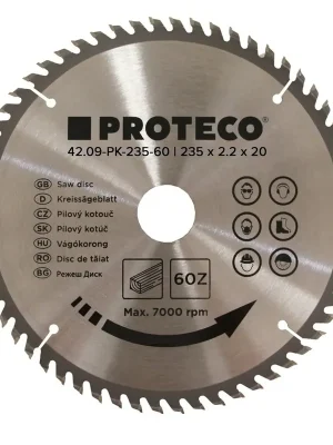 kotouč pilový SK 235 x 2.2 x 20 | 60 zubů