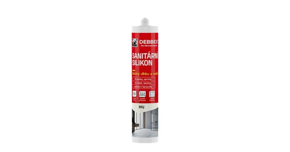 Silikon sanitární, šedý, SL, 280ml