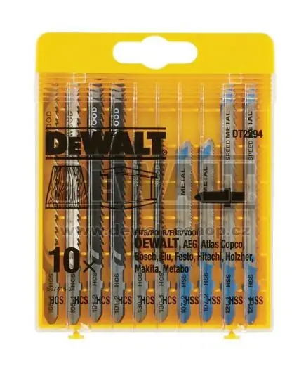 DT2294-QZ, náhradní pilové plátky mix, 10ks /DeWALT/