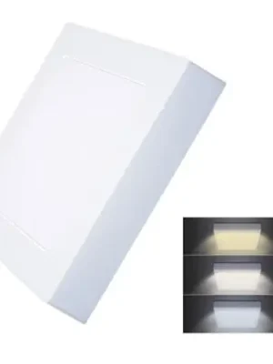 LED panel přisazený, 12W, 900lm, 3,4,6000K, čtver.,bílý /WD171/