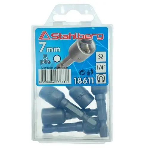 Adaptér sada 1/4",6 hran,7mm /118611/