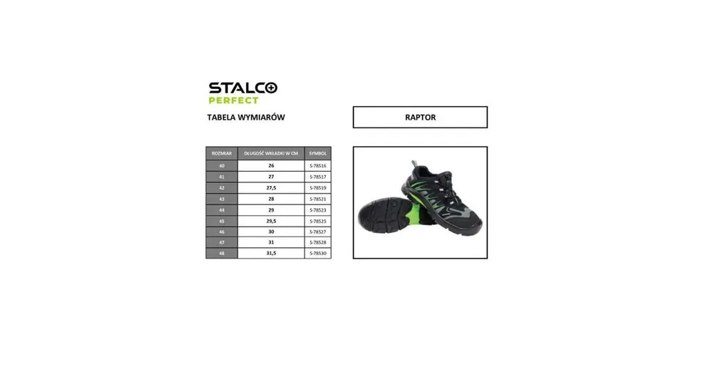 Polobotky pracovní, kožené RAPTOR, 45, STALCO PERFECT