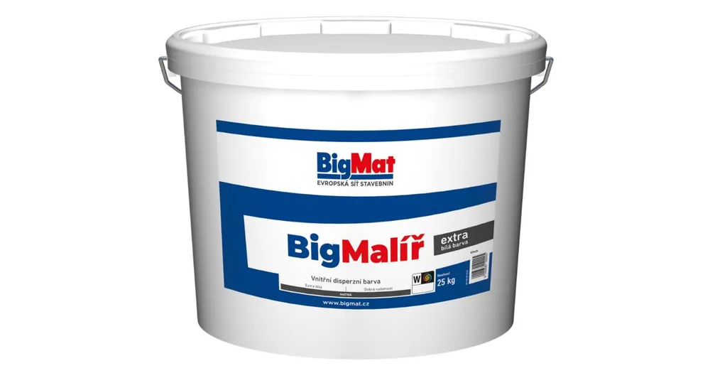 Big malíř 15kg barva bílá s titanovou bělobou//