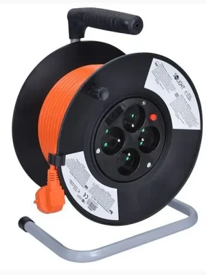 4z prodlužovací přívod - na bubnu, 50m, oranžový kabel /PB04/