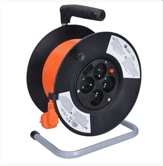 4z prodlužovací přívod - na bubnu, 25m, oranžový kabel /PB03/