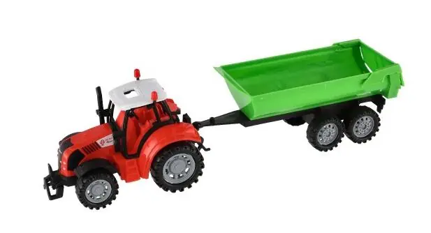 Traktor k svlekem a výklopkou plast 35cm na setrvačník /00312879