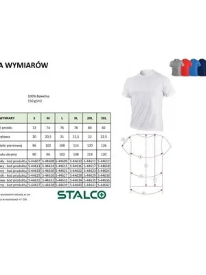 Tričko BONO, 3XL, šedá, STALCO