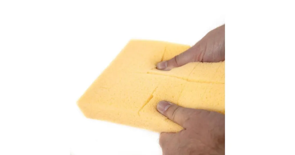 Hladítko plastové s molitanem SWEPEX řezaným X, mytí obkladů po spárování, rukojeť 2k typ soft, 140