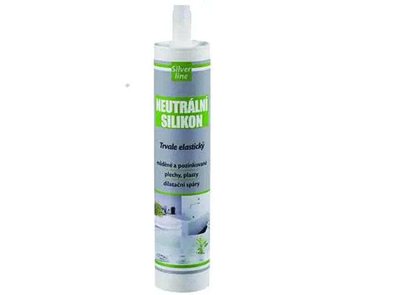 Neutrální silikon 280ml - bílá Silver Line
