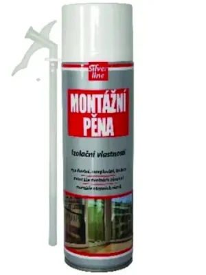 Pěna montážní trubičková 500ml - zelená Silver Line