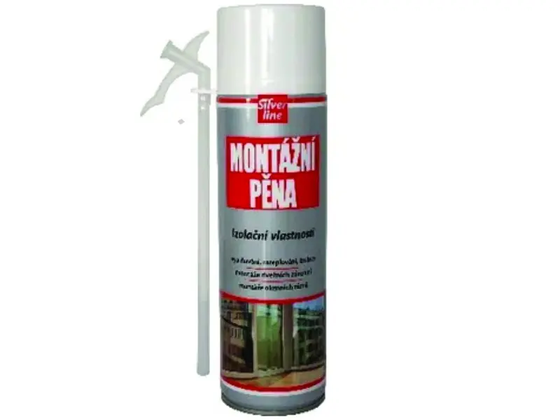 Pěna montážní trubičková 500ml - zelená Silver Line