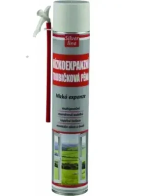 Pěna montážní trubičková 750ml nízkoexpanzní - žlutá Silver Line