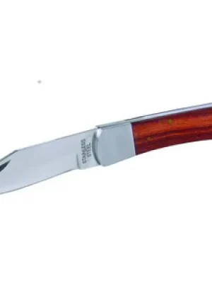 Nůž sklápěcí s pojistkou 120mm /210mm - nerez/dřevo FESTA