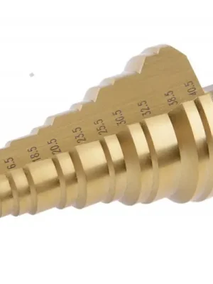 Vrták stupňovitý 7-40,5mm x 2/3/3,5/5/6mm HSS-TiN 13 stupňů FESTA