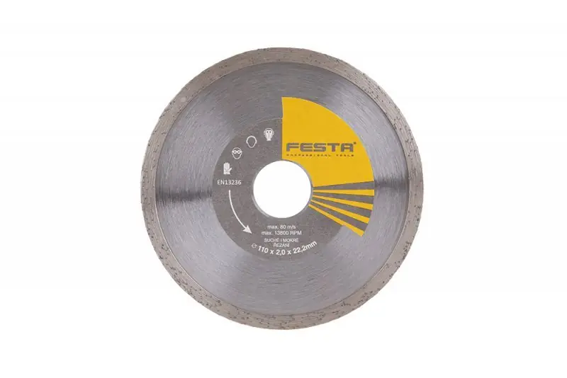 Diamantový kotouč celistvý /22,2mm FESTA
