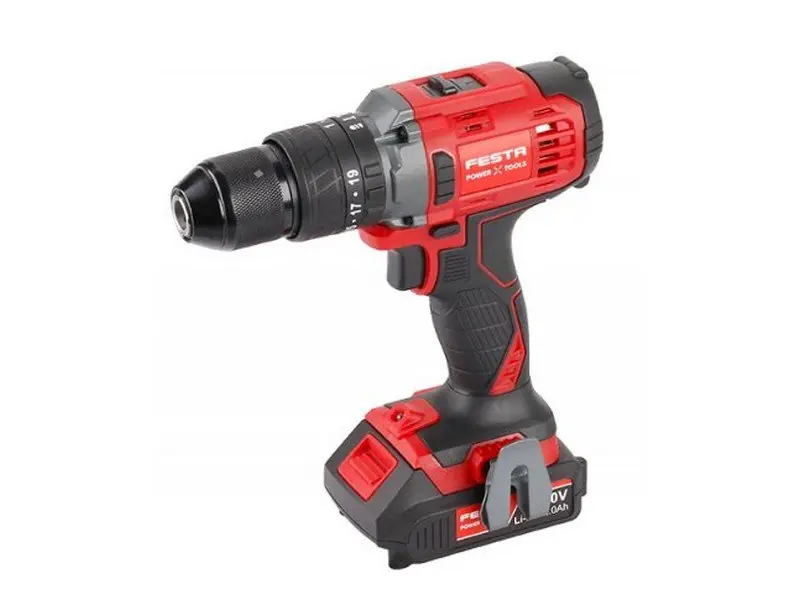 Aku šroubovák vrtací příklepový 13mm Li-Ion 20V/2,0Ah SHARE - kufr FESTA