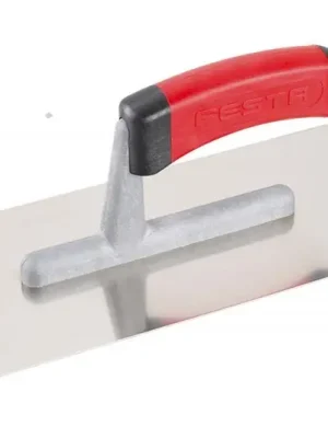 Hladítko rovné 280x130mm 2 oblé rohy nerez/gumová ručka