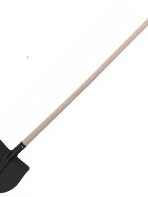 Lopata srdcovka 240x280mm černá kalená buková násada FESTA