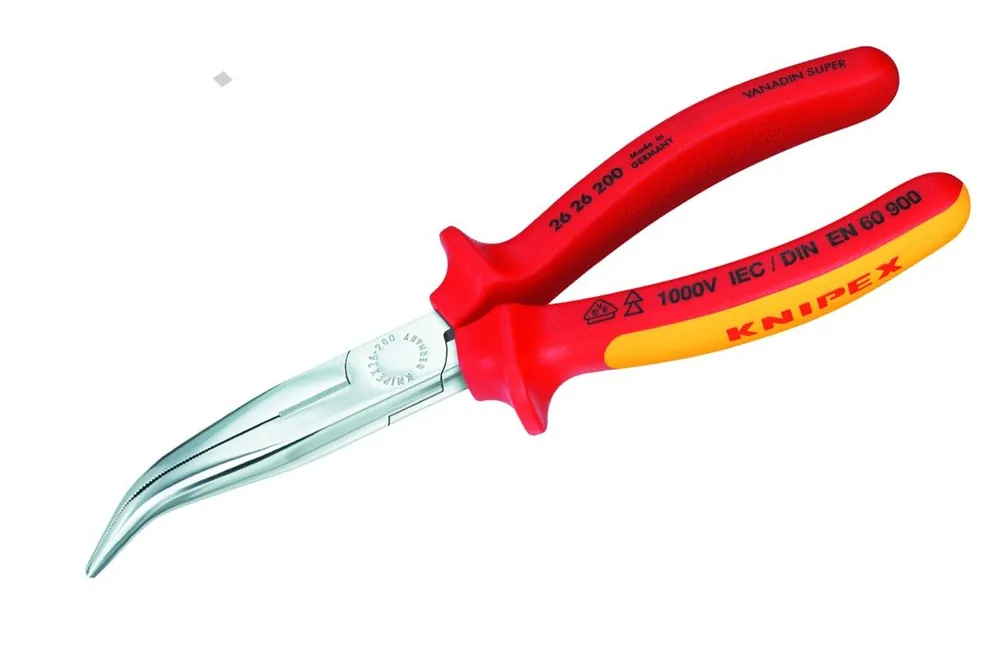 Kleště půlkulaté s břity vyhnuté 40° 200mm 1000V VDE