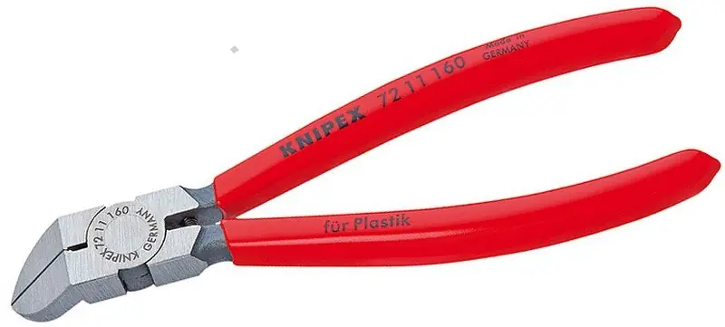 Kleště štípací boční vyhnuté 45° 160mm na plasty