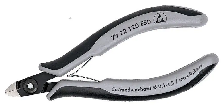 Kleště štípací boční přesné 125mm ESD pro elektroniku