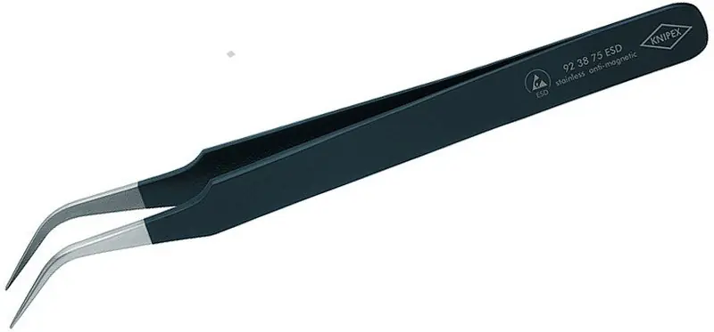 Pinzeta precizní 45° 120mm ESD pro elektroniku