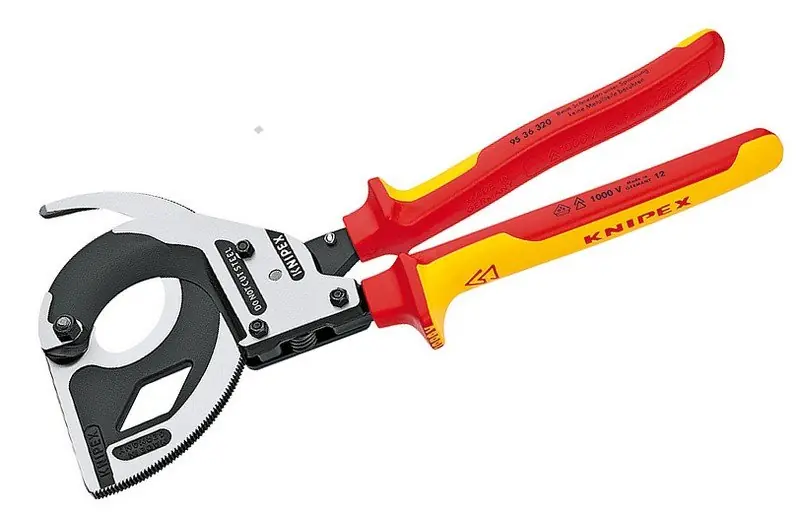 Kleště kabelové 320mm 1000V VDE princip rohatky se západkou 9536320