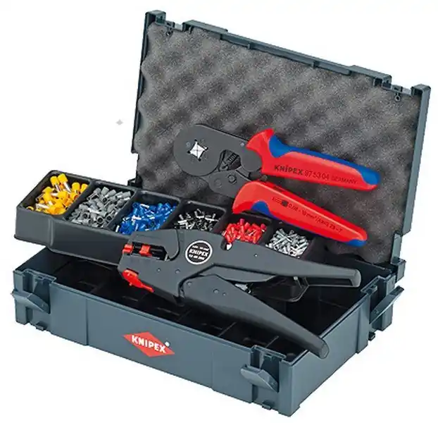Souprava kabelových koncovek s kleštěmi pro dutinky - systainer Knipex 979