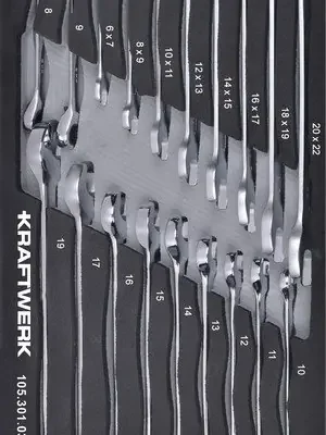 Sada klíčů ráčnových a vidlicových 19ks "S" Basic Line
