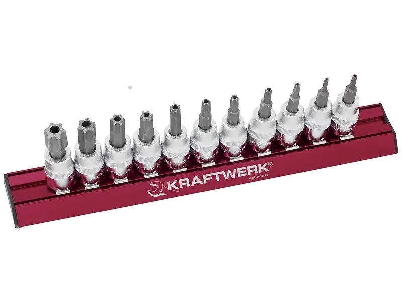 Sada 3/8" nástavců Torx T10-T60 /48mm s otvorem 11ks MAGALU PROFI Line