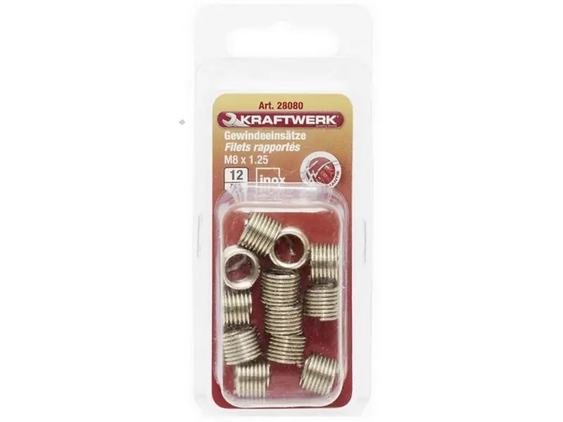 Závitové vložky INOX (12ks) PROFI Line
