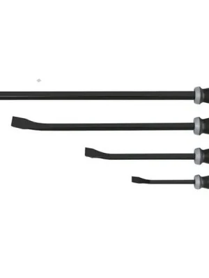 Sada páčidel z uhlíkové oceli s plastovou rukojetí 200-300-450-600mm 4ks Basic Line