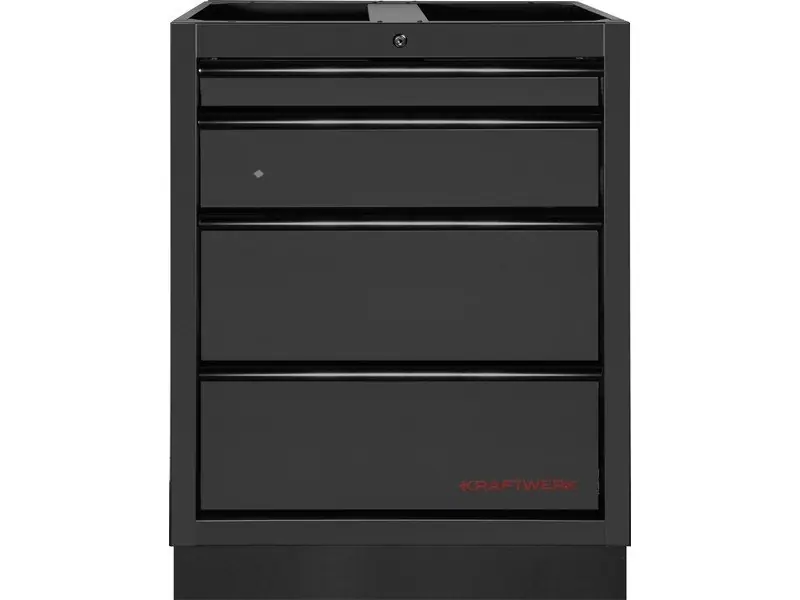 Dílenská skříň spodní 4 zásuvky 680x458x910mm MOBILIO BLACK dílenský nábytek