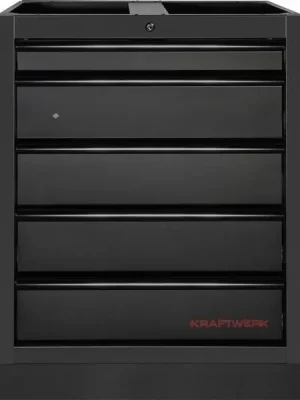 Dílenská skříň spodní 5 zásuvek 680x458x910mm MOBILIO BLACK dílenský nábytek