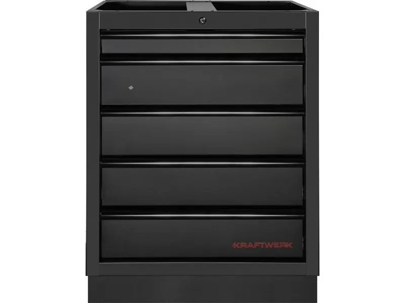 Dílenská skříň spodní 5 zásuvek 680x458x910mm MOBILIO BLACK dílenský nábytek