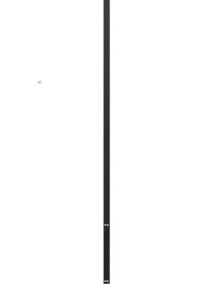 Stojina zadní 1420x30x32,5mm zakončovací MOBILIO BLACK