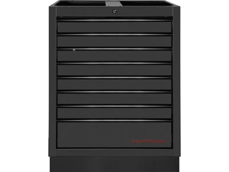 Dílenská skříň spodní 8 zásuvek 680x458x910mm MOBILIO BLACK dílenský nábytek