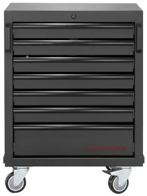 Dílenská skříň spodní 7 zásuvek na kolečkách 646x458x862mm MOBILIO BLACK dílenský nábytek